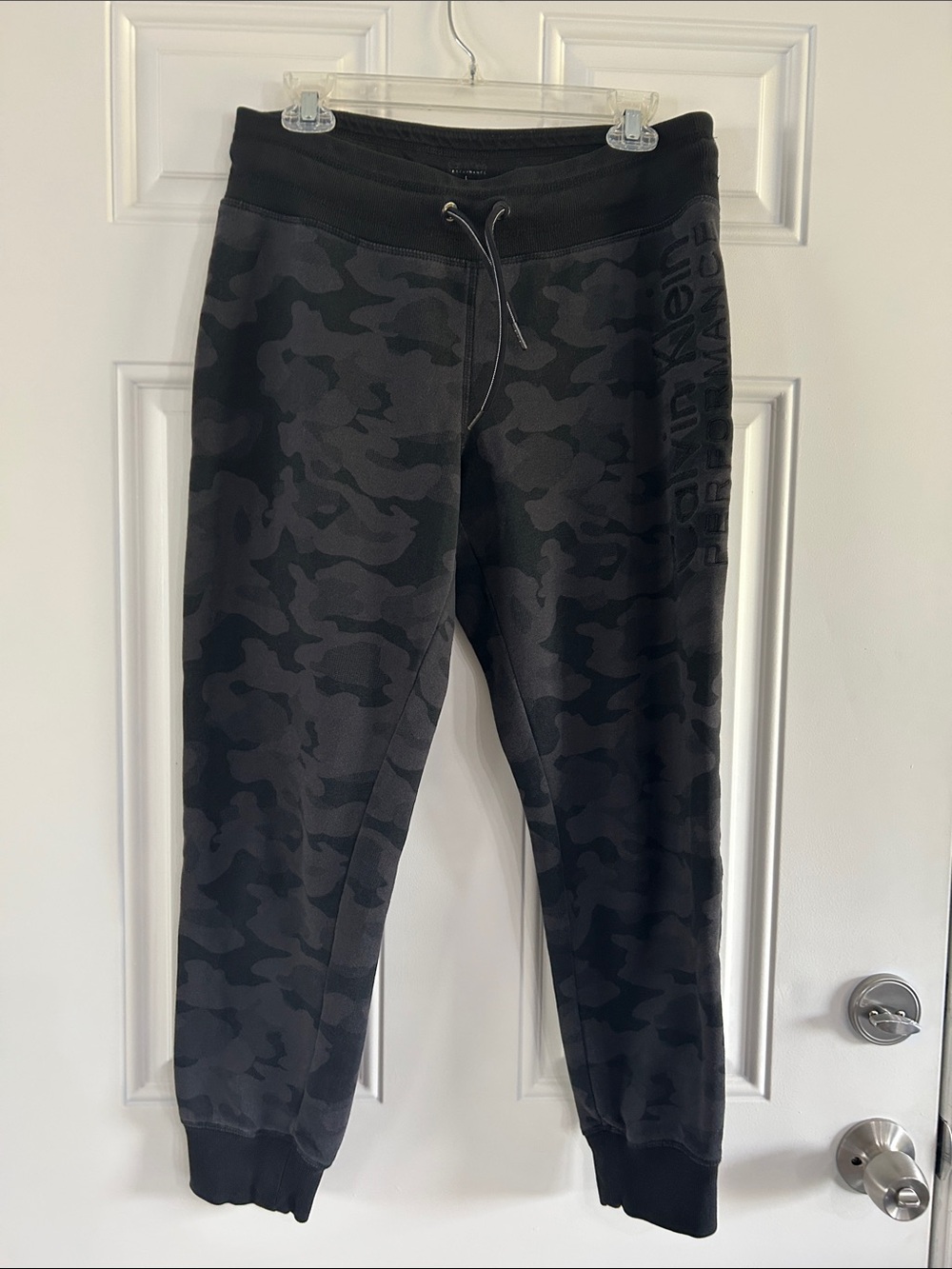 Calvin Klein Black & Charcoal Camo Jogger Sweatpants